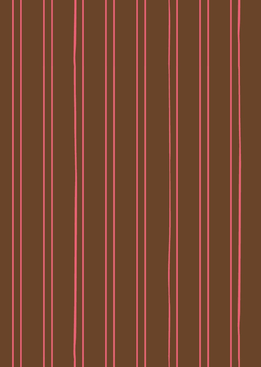 Behang Gestreept cacao