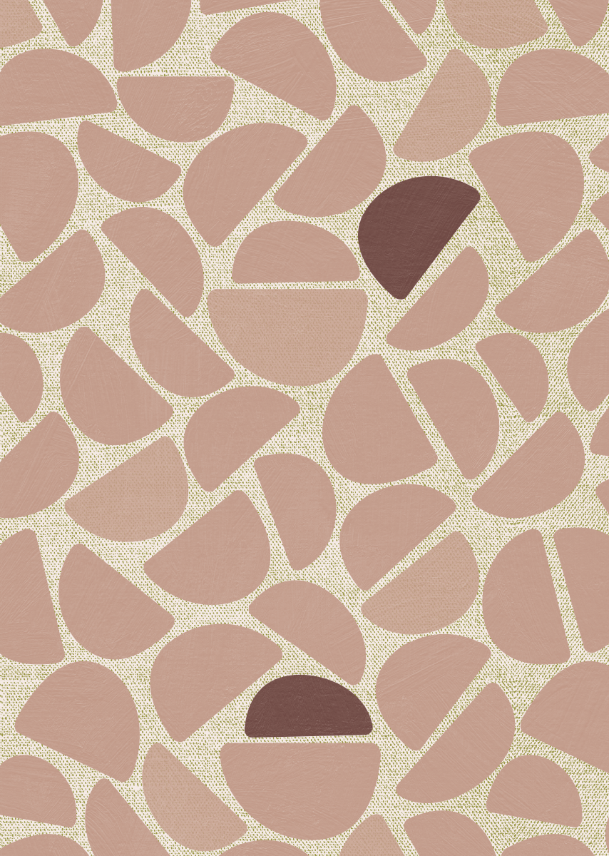 Behang Pebble roze
