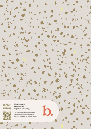 Terrazzo Olijf behangstaal