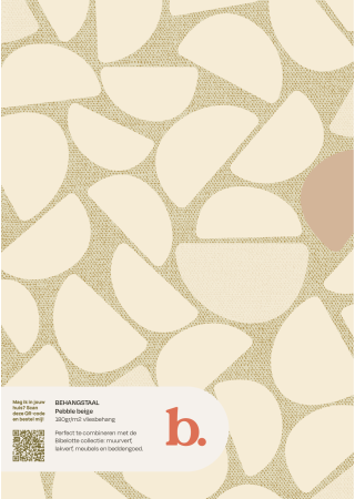Pebble beige behangstaal