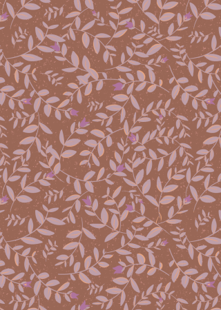 Behang Flora choco