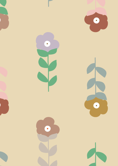 Fleurtje geel behangstaal 