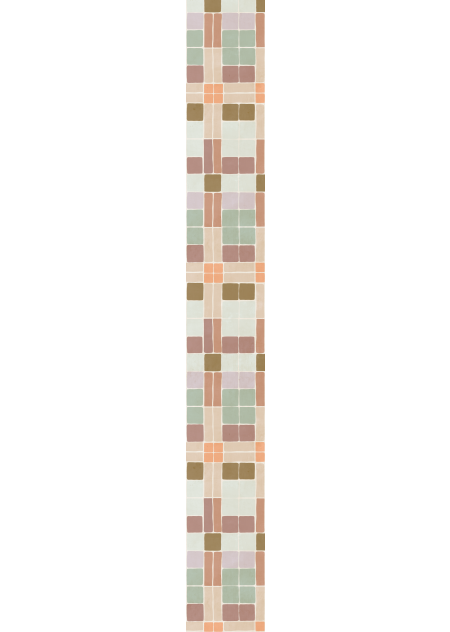 Behang Patchwork blush customized