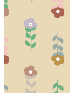 Behang Fleurtje geel