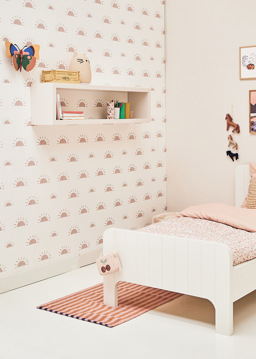 Behang Ochtendgloren roze