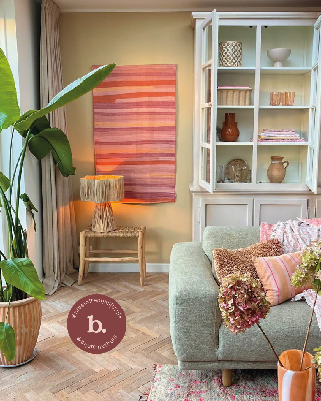 Wandkleed Ravya - @bijemmathuis