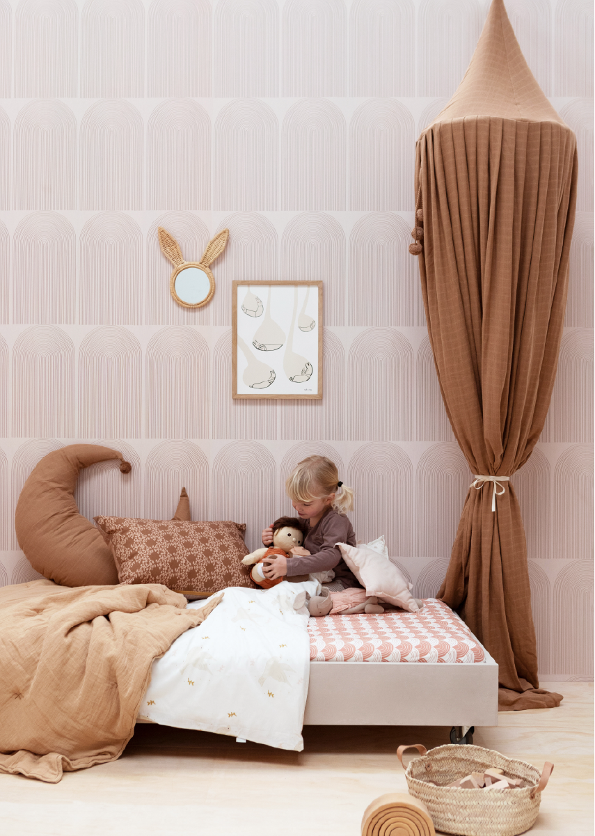 Behang Regenbogen in een rustig Scandinavisch interieur